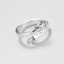 Load image into Gallery viewer, 925 Sterling Silver Couple Hug Ring
