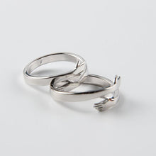 Load image into Gallery viewer, 925 Sterling Silver Couple Hug Ring
